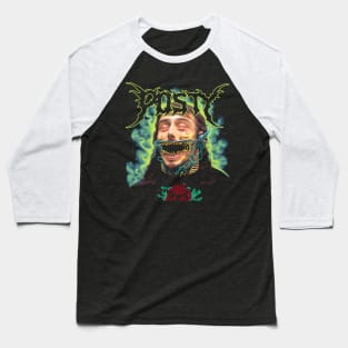 "Posty Deathcore Aesthetic Horror Art | Intense Music Graphic Baseball T-Shirt